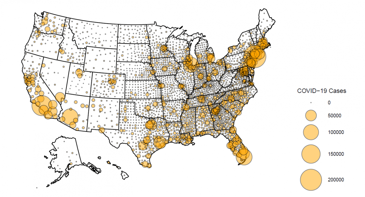 County by county, study shows social inequality’s role in COVID19’s toll